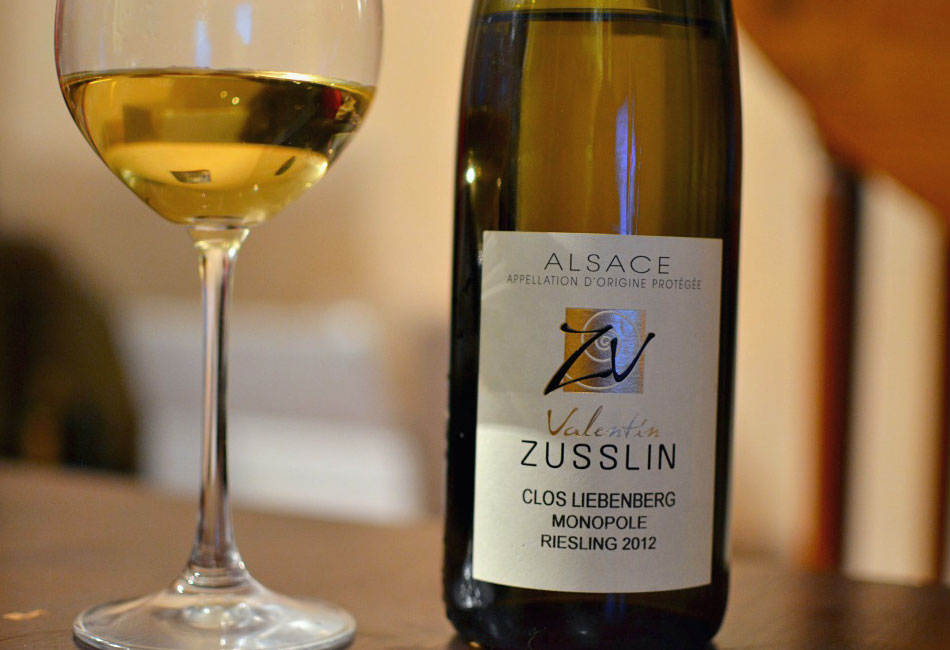 Vin d'Alsace du Domaine Valentin Zusslin